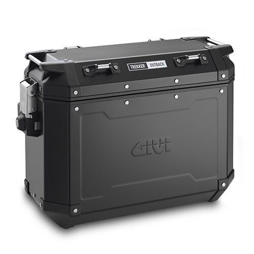 GIVI OBKN37BPACK2A Outback Series 37L Aluminum Side Cases - Pair (Left and Right) - Black