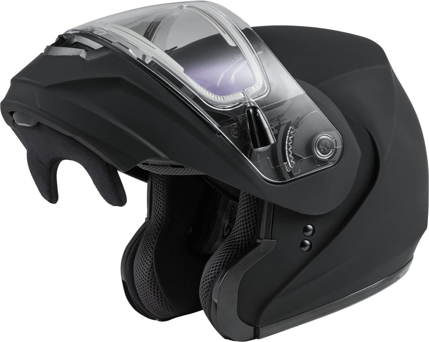 Gmax Md-04S Modular Snow Helmet W/Electric Shield Matte Blk Xl M4040077