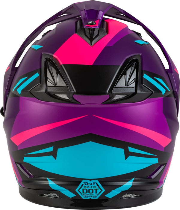 Gmax Gm-11S Adventure Electric Shield Snow Helmet (Matte Purple/Pink, X-Large) A4113917