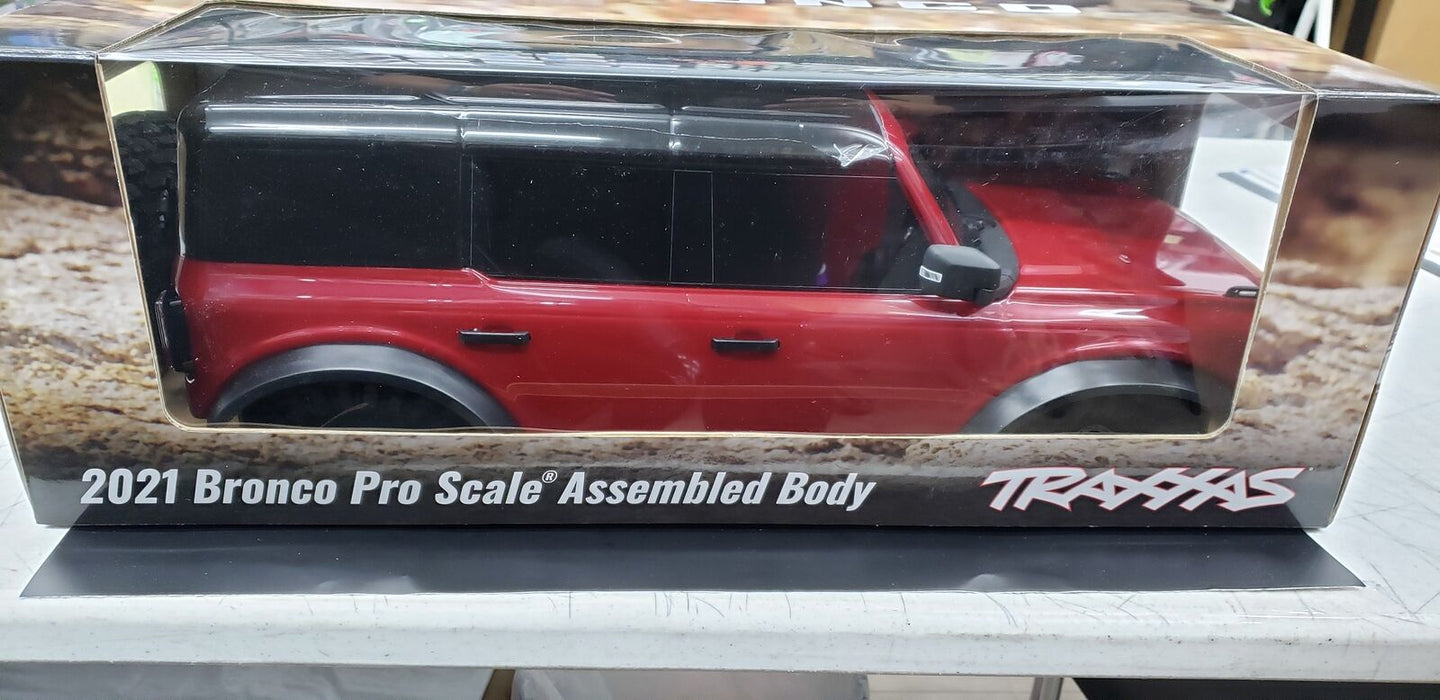 NEW Traxxas Complete Painted Body Red : TRX-4 Fits d Bronco (2021) FREE US SHIP