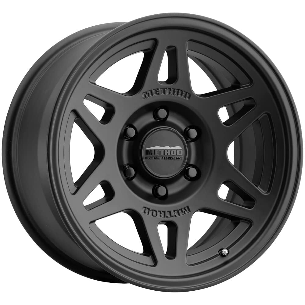 Method MR706 Bead Grip 17x8.5 0mm Offset 6x120 120mm Matte Black Wheel MR70678562500