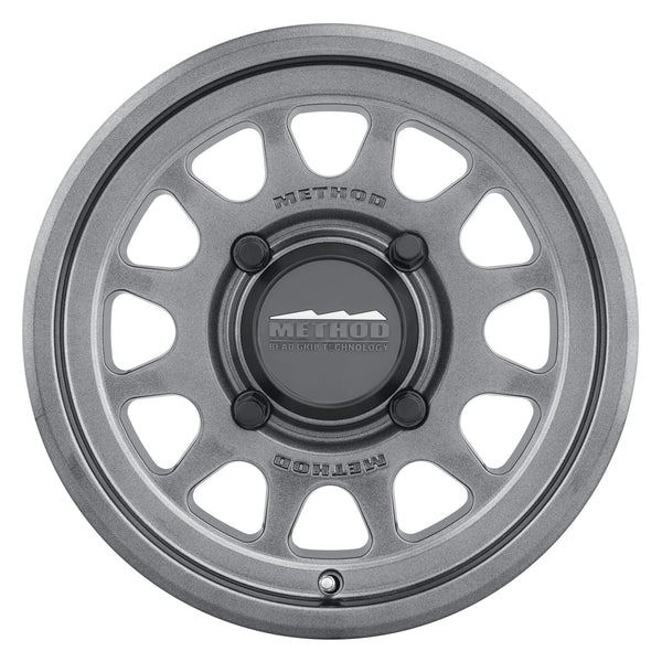 Method MR414 Bead Grip 15x7 / 4+3/13mm Offset / 5x4.5 / 76mm CB Graphite Wheel MR414570121243
