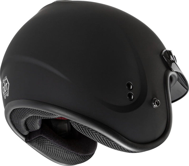 Gmax Gm-32 Open-Face Street Helmet (Matte Black, Medium) G1320075