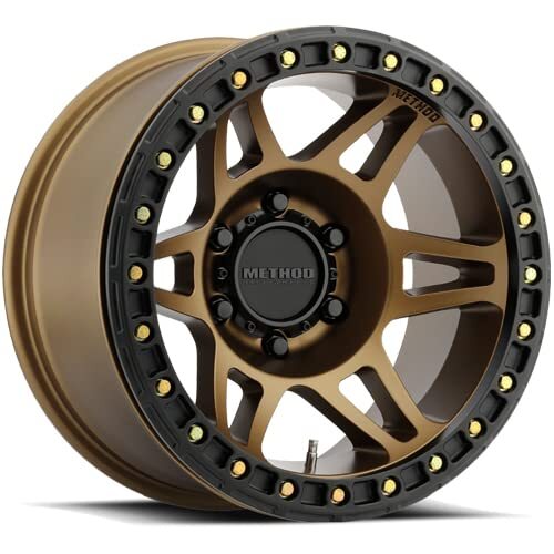 Method MR106 Beadlock 17x9 -44mm Offset 8x6.5 130.81mm CB Method Bronze w/BH-H36125 Wheel MR10679080944B