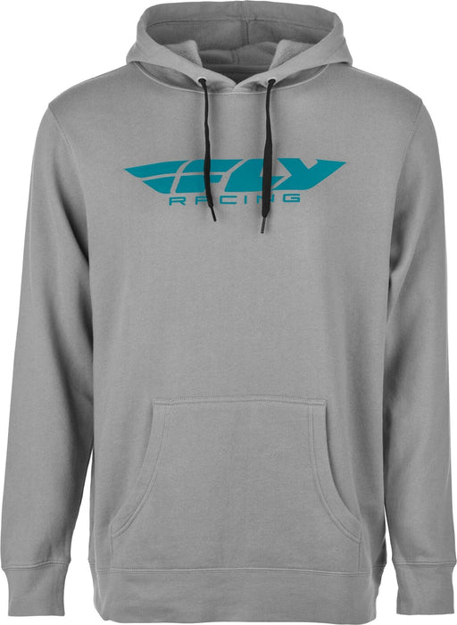 Fly Racing Corporate Pullover Hoodie (Grey/Blue, X-Large) 354-0136X
