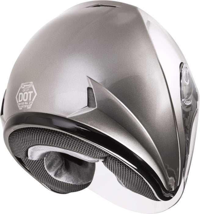 Gmax Of-17 Open-Face Street Helmet (Titanium, Xx-Large) G317478N