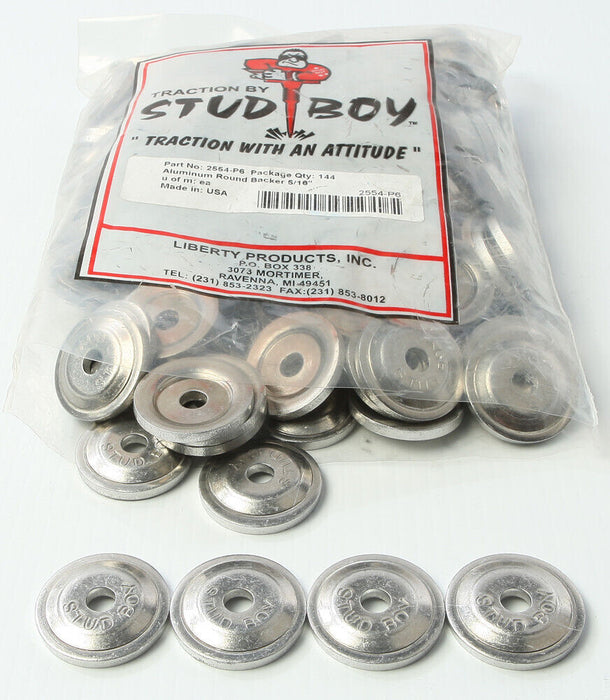 Stud Boy Power Plate Round Backers 144/Pk 2554-P6