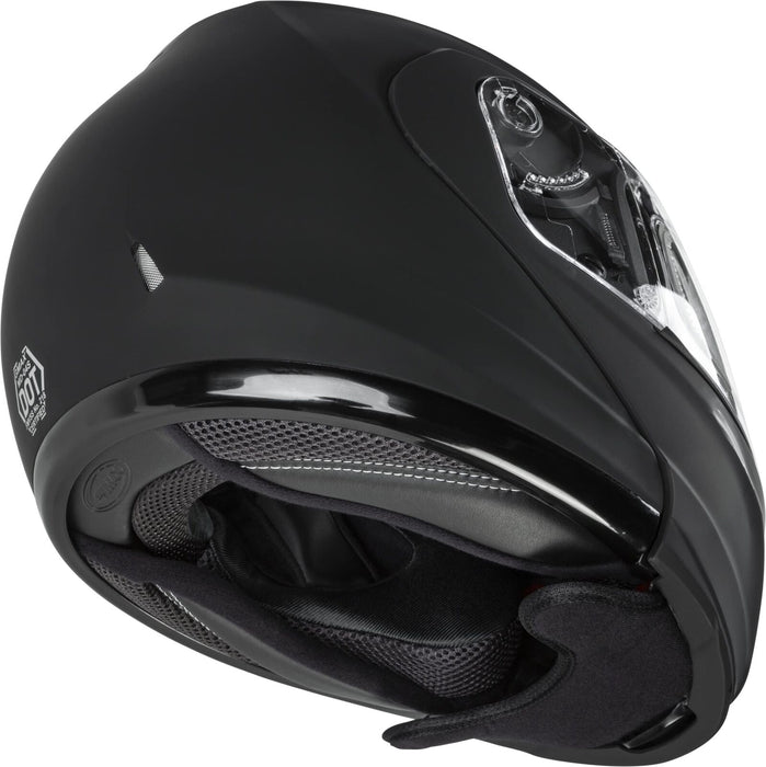 Gmax Md-04 Solid Medium Matte Black Modular Snow Helmet W Electric Lens Shield M4040075