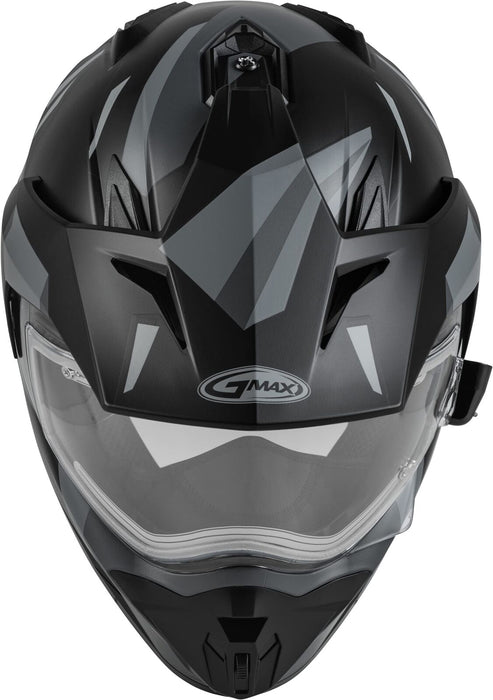 Gmax Gm-11S Adventure Electric Shield Snow Helmet (Matte Black/Grey, Small) A4113074