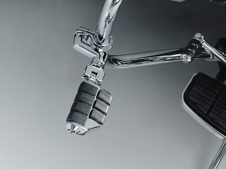 Kuryakyn Chrome Tour-Tech Cruise Offset Mounts Dually Iso Footpegs Quick Clamps