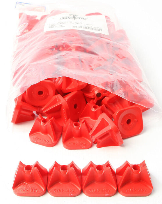 Stud Boy Super-Lite Pro Series Single Backers .75" 84/Pack Red 2513-P8-Red