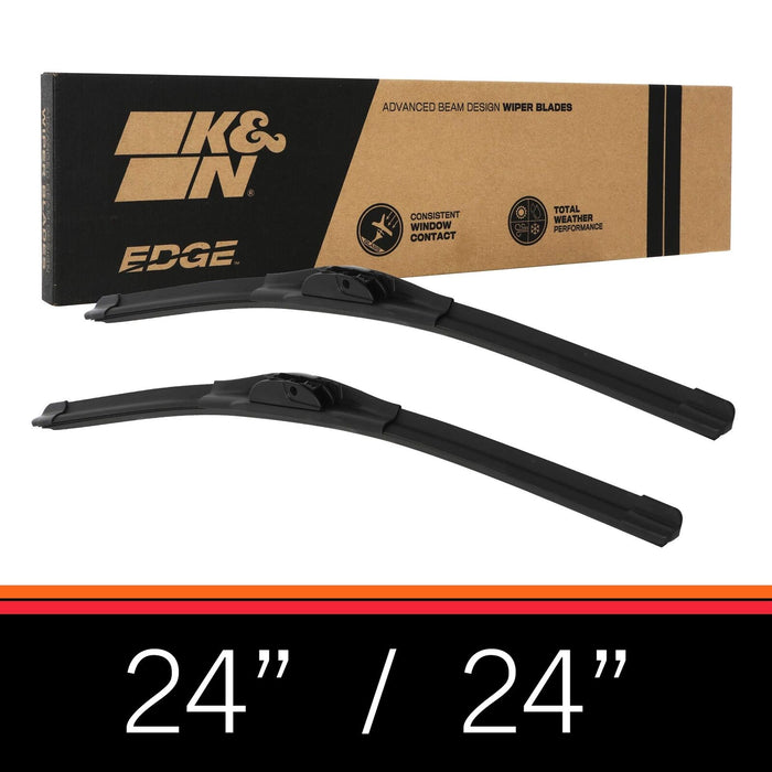 K&N Edge Wiper Blades: All Weather Performance, Superior Windshield Contact,