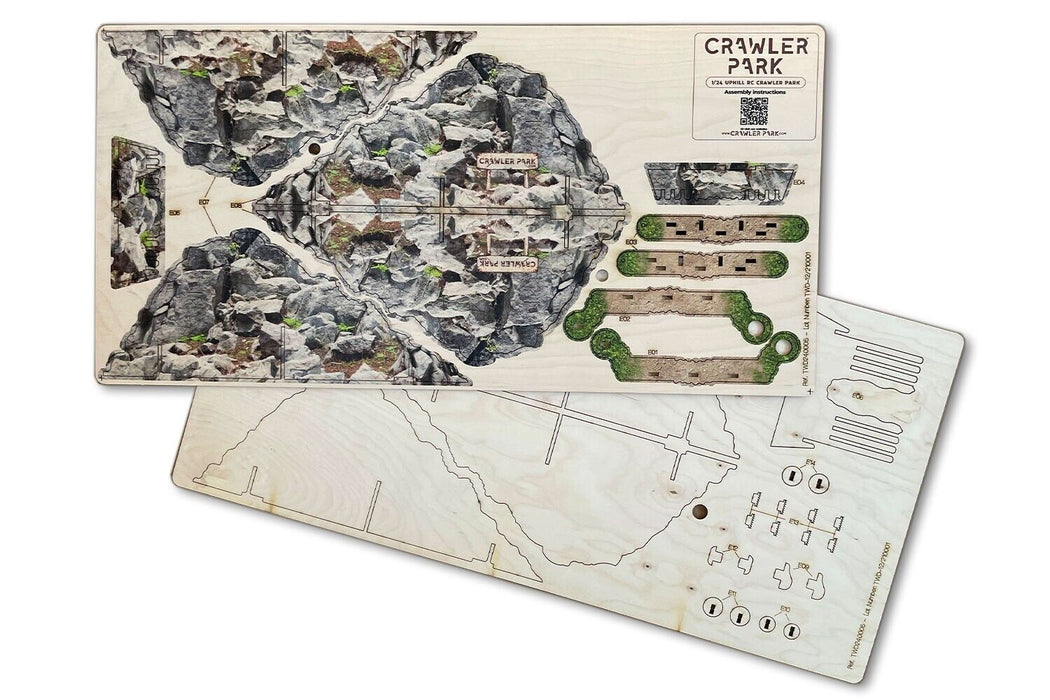 Toyswd Crawler Park Uphill Obstacle For 1/24 1/18 Rc Crawler Park Circuit