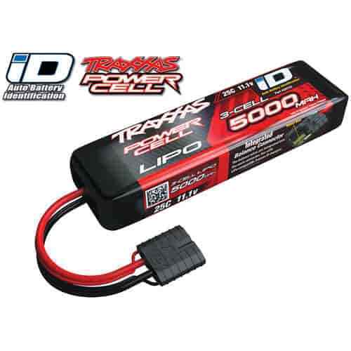 Traxxas 3S 11.1V 5000 25C Lipo Battery W/Id Connector : Slash 4X4 Vxl 2872X