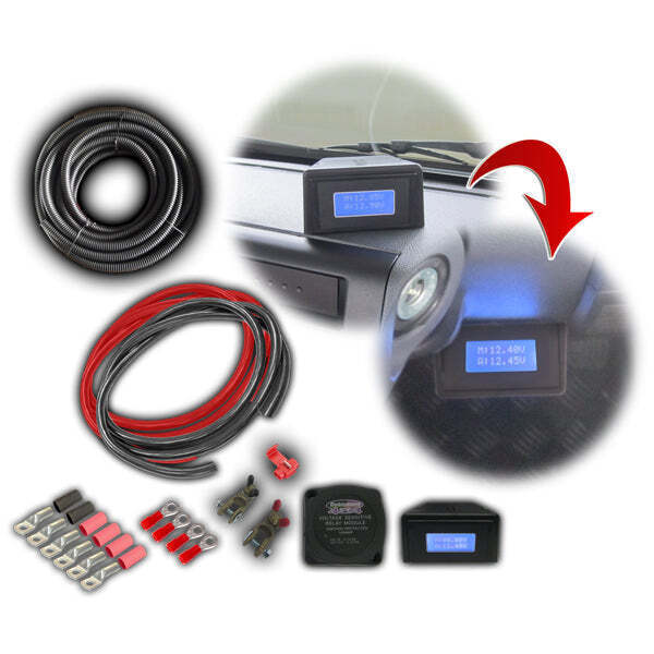 Dobinsons 4X4 140 Amp Dual Battery Wiring Kit With Lcd Voltage Monitor And