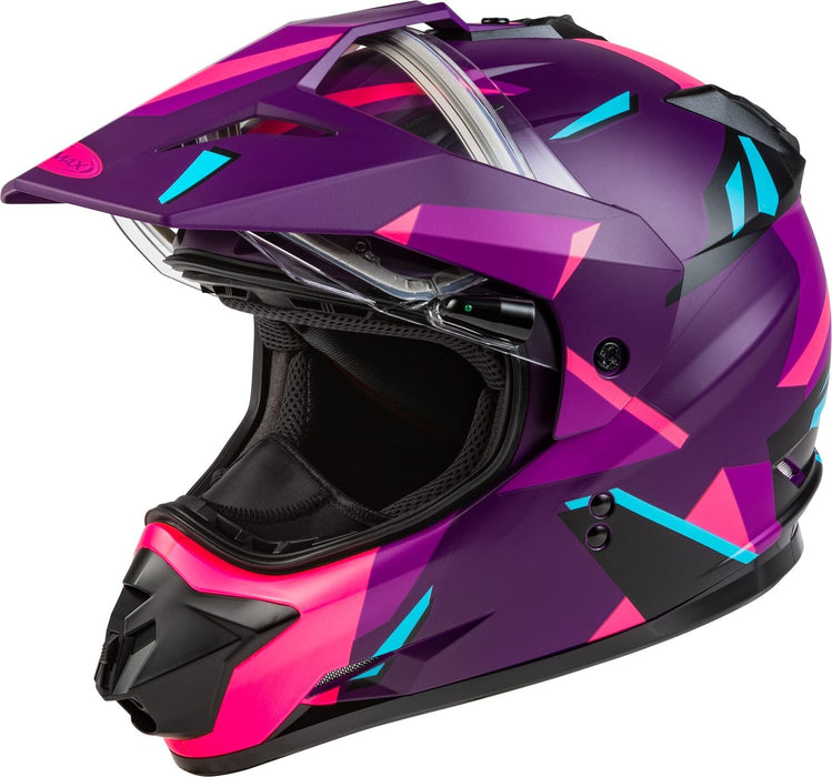 Gmax Gm-11S Adventure Electric Shield Snow Helmet (Matte Purple/Pink, Large) A4113916