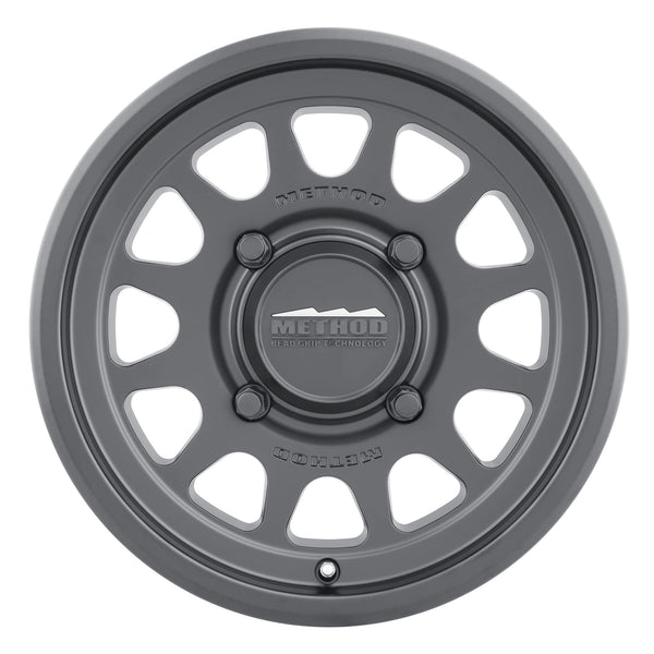 Method MR414 Bead Grip 15x7 / 4+3/13mm Offset / 4x156 / 132mm CB Matte Black Wheel MR41457046543