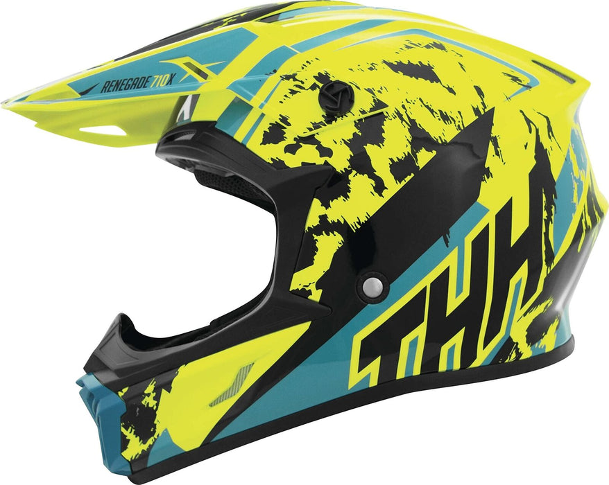 Thh T710X Renegade Youth Helmet Yellow/Green Youth M 646485
