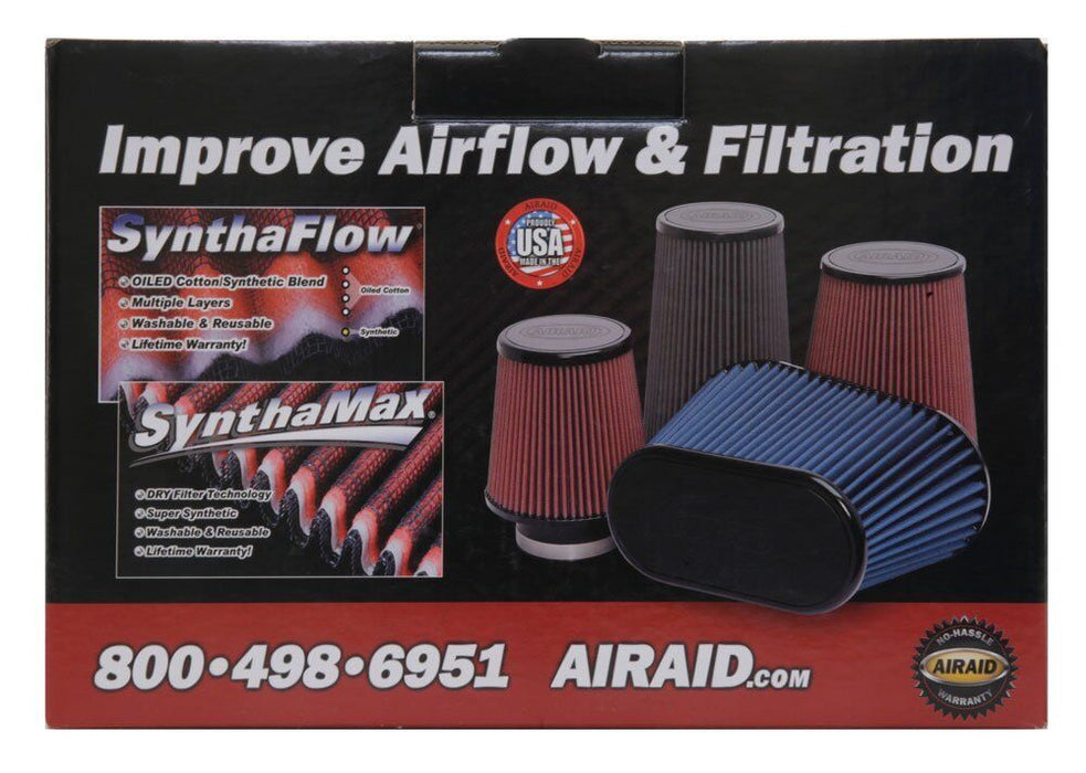 Airaid 723-128 Universal Clamp-On Air Filter: Oval Tapered; 4.5 in (114 mm)