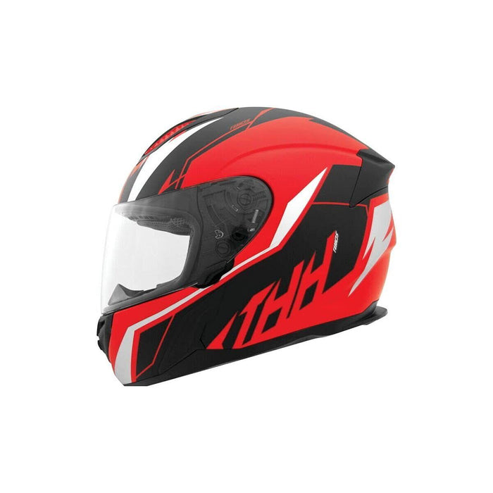 Thh T810S Turbo Medium Red/Silver Full Face Helmet 646884