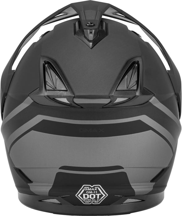 Gmax Gm-11 Dual Sport Helmet (Matte Black/Grey, Small) G1113504