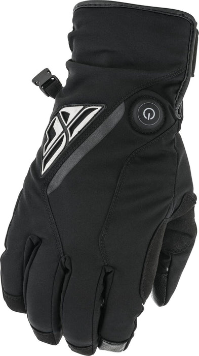 Fly Racing Black Title Heated Gloves (M) 476-2931M