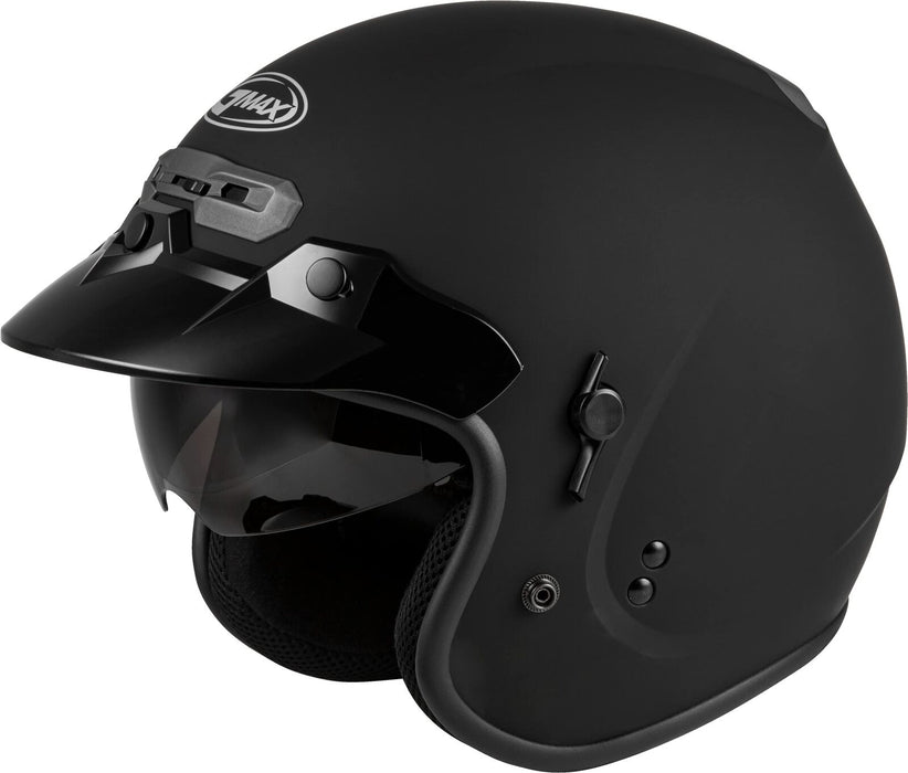 Gmax Gm-32 Open-Face Street Helmet (Matte Black, Medium) G1320075