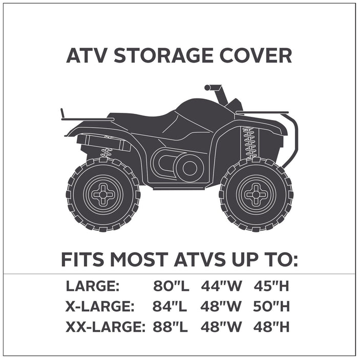 Classic Accessories QuadGear ATV Storage Cover, Fits ATVs 84"L x 48"W x 50"H, X-Large, Olive Drab