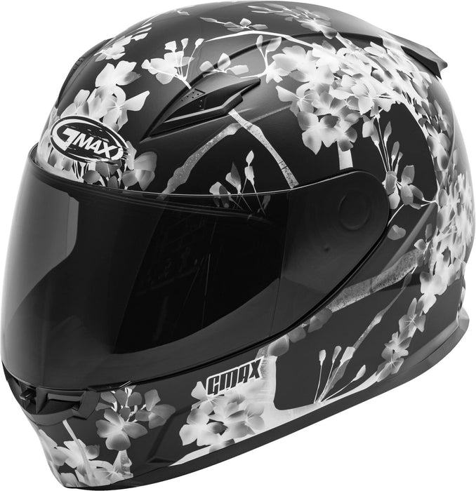 GMAX FF-49 Full-Face Street Helmet (Matte Black/White/Grey, X-Small)