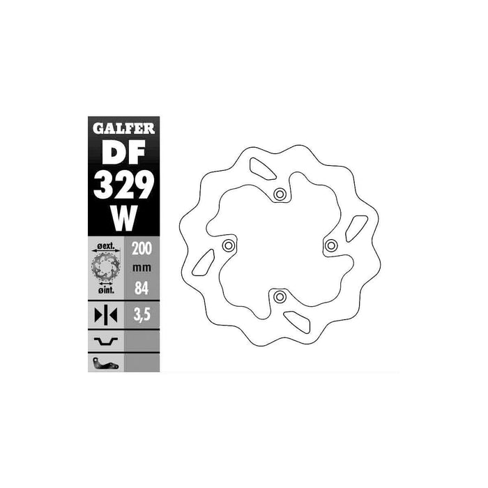 Galfer - DF329W - Wave  Rotor  -  Rear Suz
