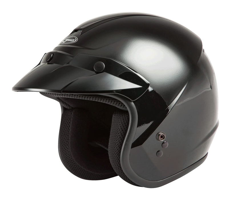Gmax Of-2 Open-Face Helmet (Black, Large) G1020026