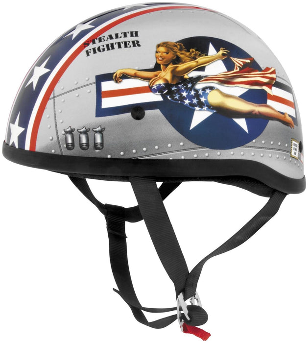 Skid Lid Original Helmet Bomber Pinup (X-Large) (Black) 646954