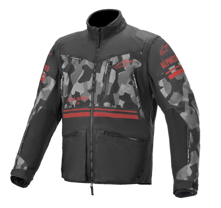Alpinestars Venture R Jacket Grey Camo/ Red Flou Sm 3703019-9133-S