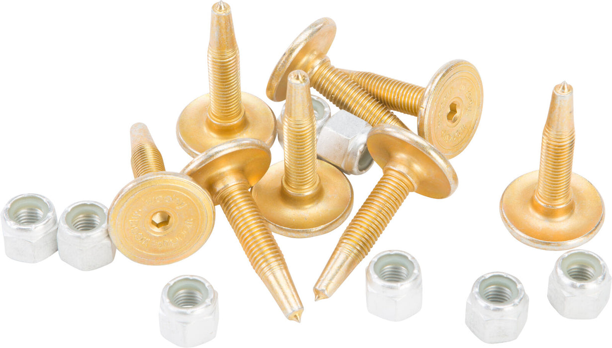 Woodys Gold Digger Traction Master Studs & Short Big Nuts 1.325" 5/16" 1008-Pack GDP6-1325-MS