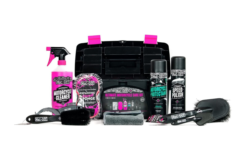 Muc-Off Ultimate Motorcycle Cleaning Kit Motorcycle Detailing Kit, Motorcycle
