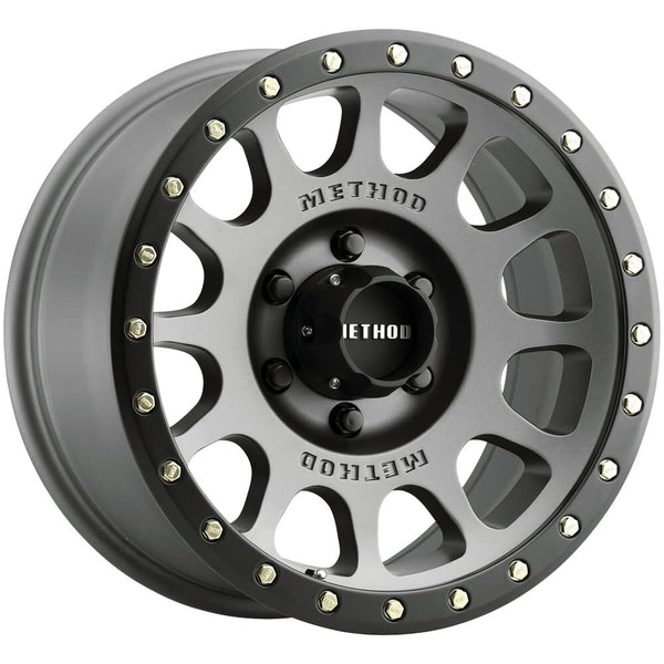 Method MR305 NV 17x8.5 / 0mm Offset / 6x5.5 BP / 108mm CB / Titanium Matte Black Lip Wheel MR30578560800
