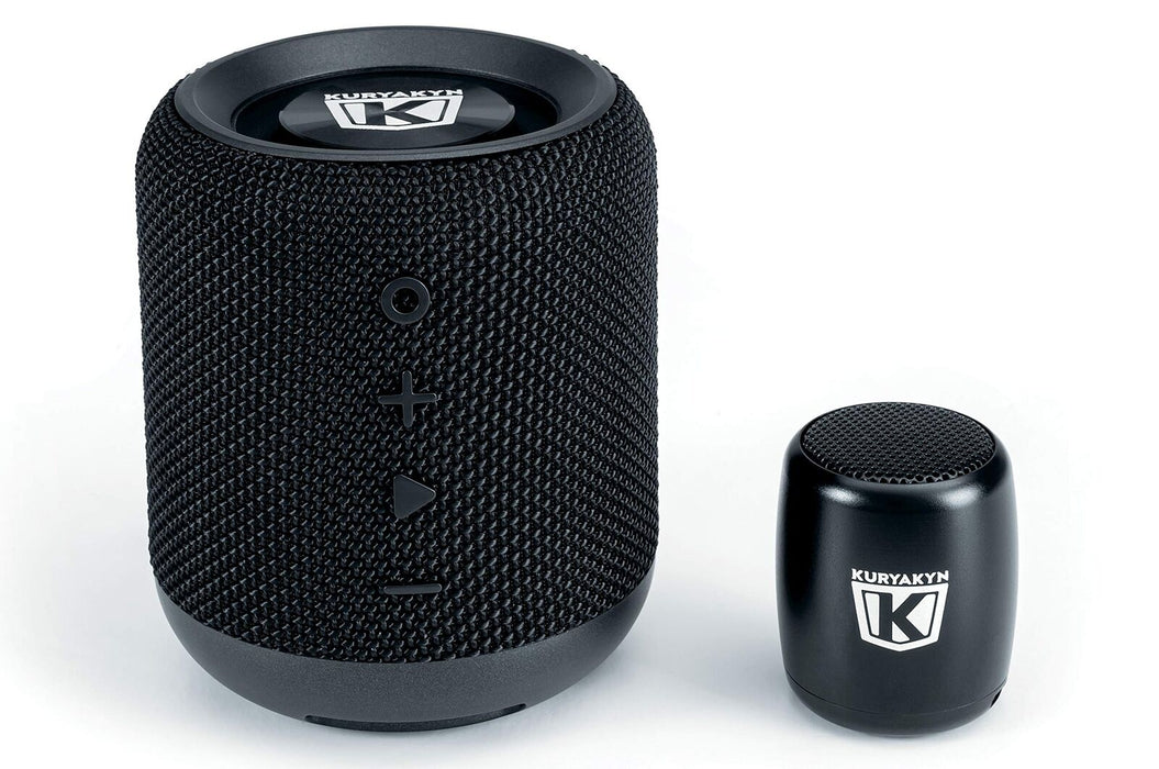 Kuryakyn Sidekix Plus Portable Waterproof Dual Bluetooth Speaker With 150 Ft