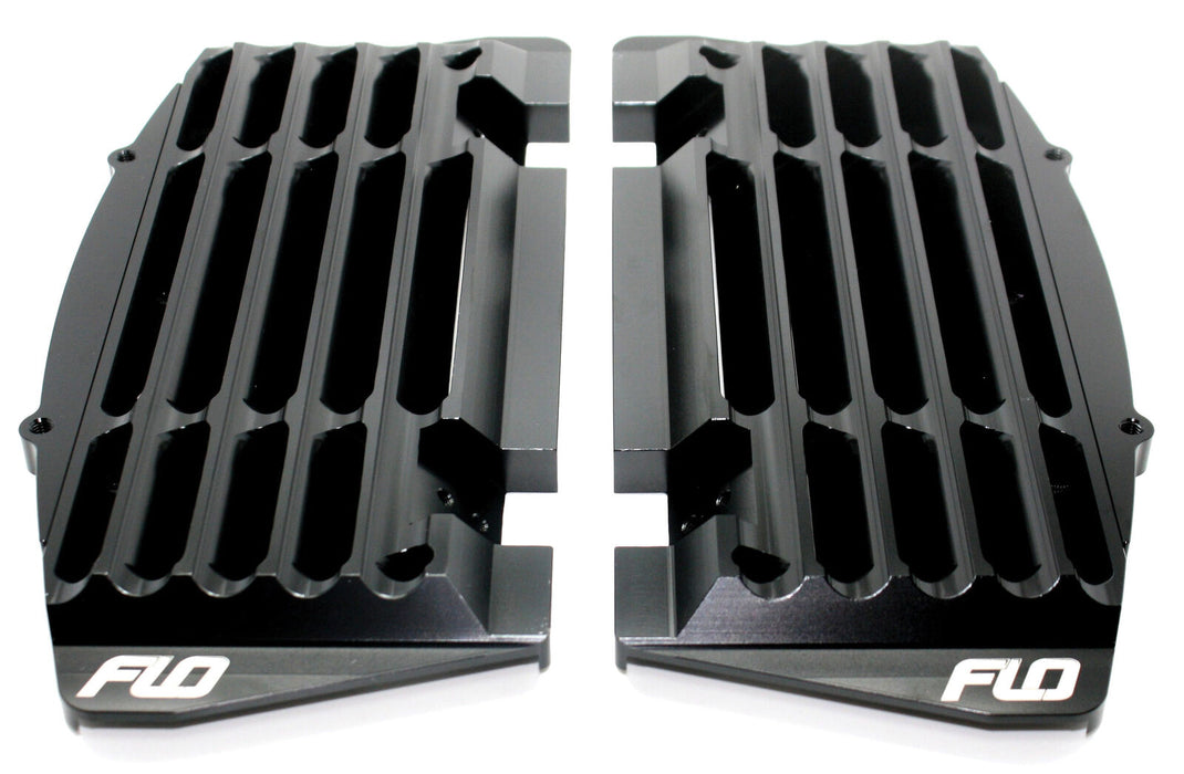 Flo Motorsports Flo 753-2Blk Black Radiator Guards For 2005-On Yz125 Yz250 FLO 753-2BLK