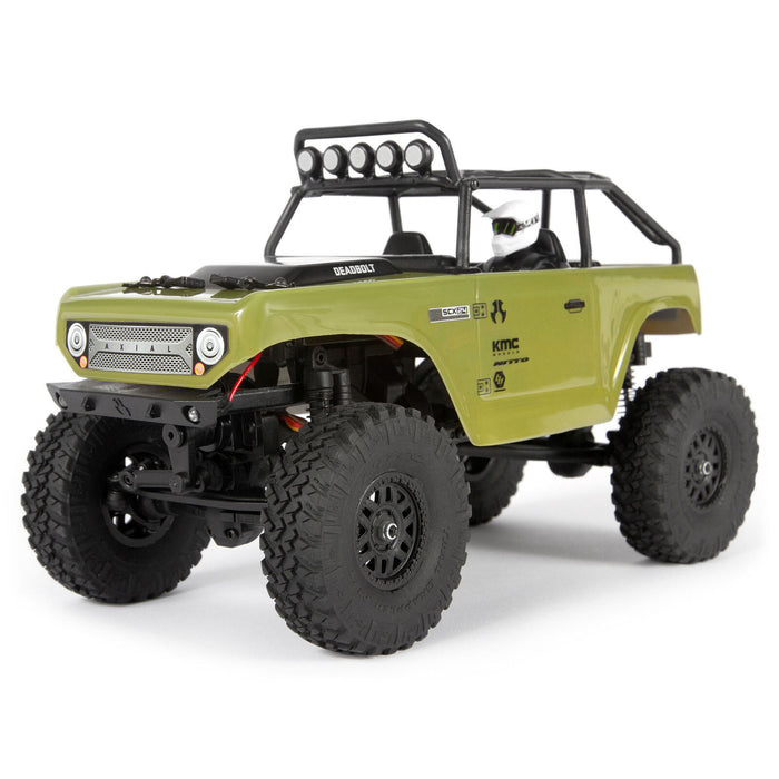 Axial 1/24 SCX24 Deadbolt 4 Wheel Drive Rock Crawler Brushed RTR Ready to Run Green AXI90081T2 Trucks Electric RTR Other