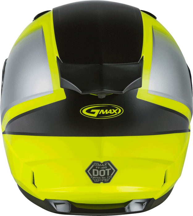 Gmax Gm-49Y Beasts Youth Full-Face Cold Weather Helmet (Hi-Vis/Black/Grey, Youth