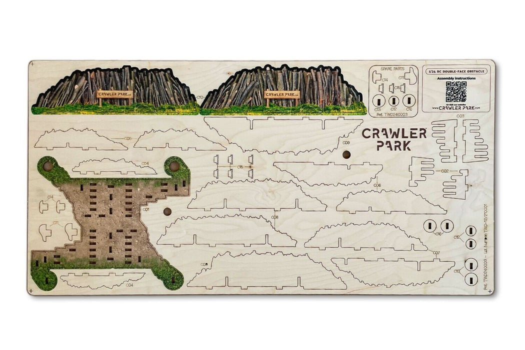 Toyswd Crawler Park Kit Of 5 Obstacles For 1/24 1/18 Rc Crawler Park Circuit