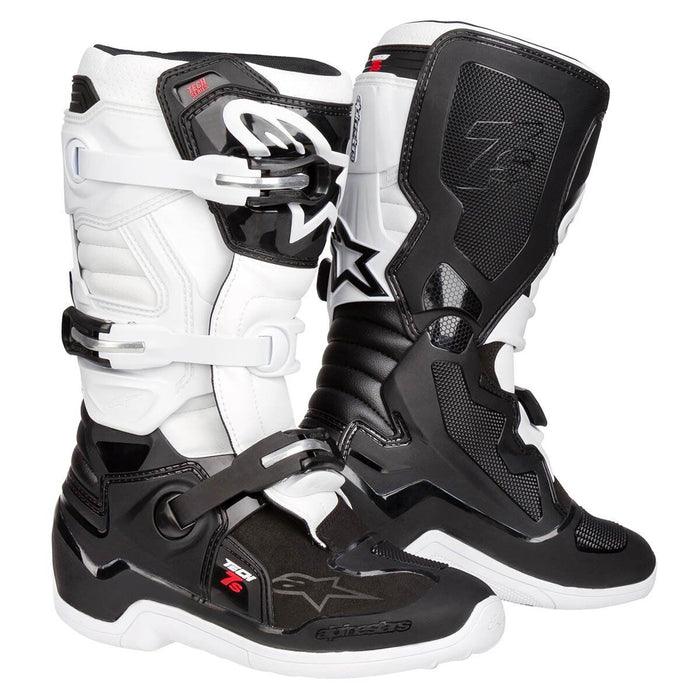 Alpinestars Youth Tech 7S Boots 5 Black/White 2015017-12-5