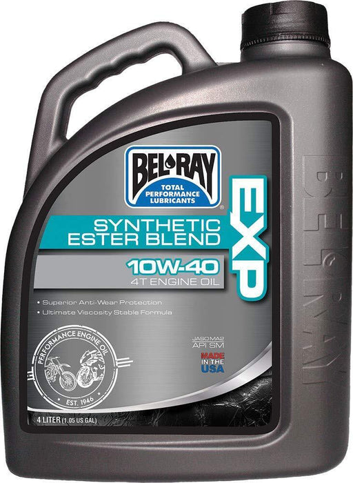 Bel-Ray 840-1613 Exp Synthetic Ester Blend 4T Engine Oil 10W-40 4L 99120-B4LW