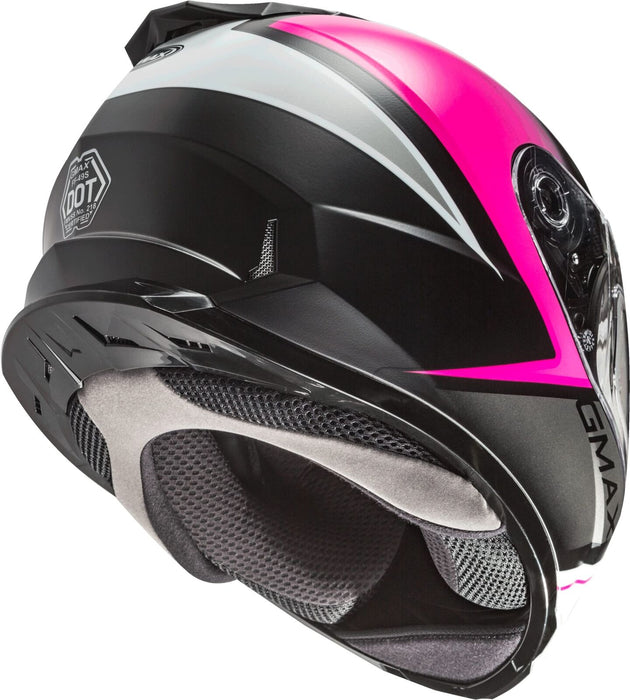GMAX FF-49S Full-Face Dual Lens Shield Snow Helmet (Matte Black/Pink/White,