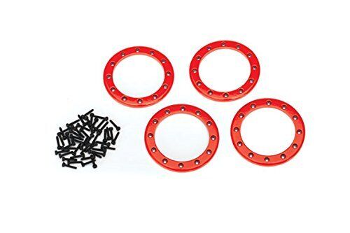 Traxxas 2.2" Aluminum Beadlock Rings (Set Of 4), Red 8168R