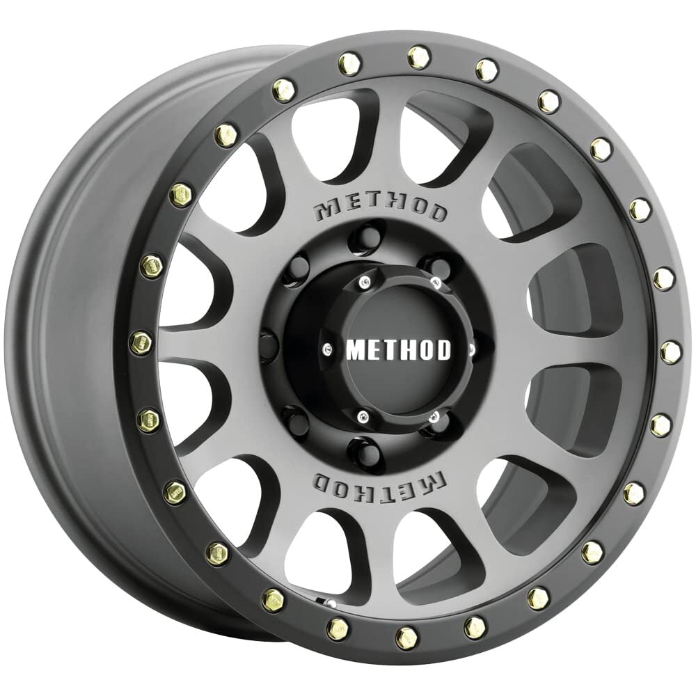 Method MR305 NV 18x9 / +18mm Offset / 8x6.5 BP / 130.81mm CB / Titanium Matte Black Lip Wheel MR30589080818