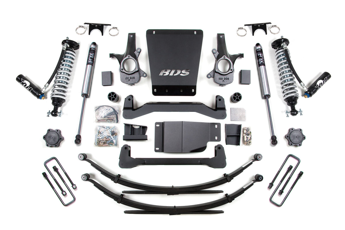 BDS 6 Inch Lift Kit FOX 2.5 Coil-over Fits Chevy Silverado Or, Fits GMC Sierra 1500 176FDSC