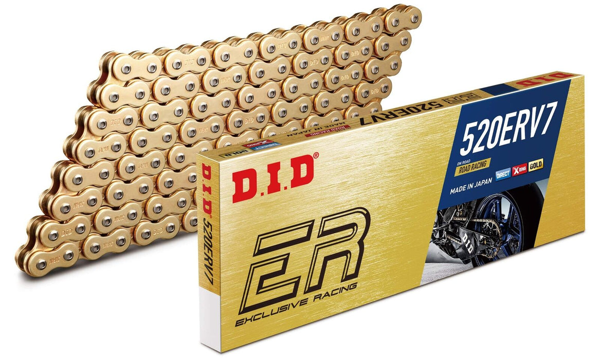 Did Erv 7 520 X 120 Link X Ring Gold Motorcycle Chain Road Racing 520Erv7 D.I.D