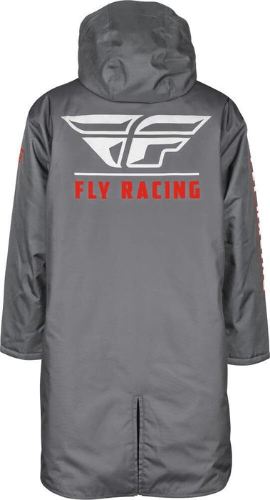 Fly Racing Pit Coat Grey/Red 470-4052