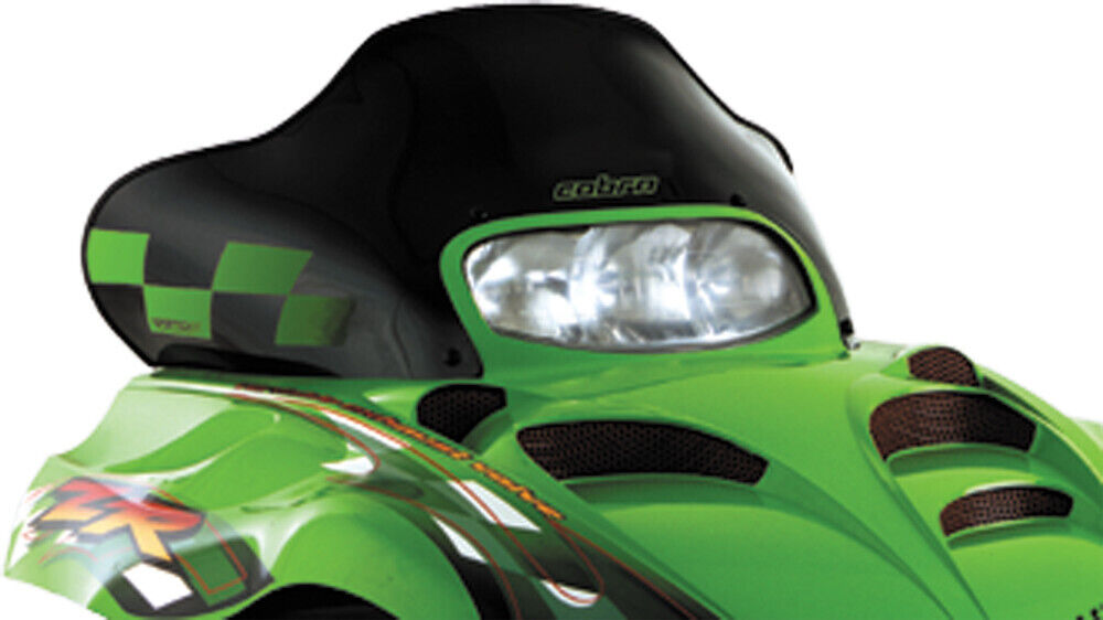 Powermadd Fits Cobra Windshield Arctic Black/Green Snowmobile 12320
